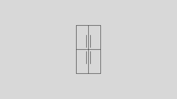 Quad Door Refrigerator Icon