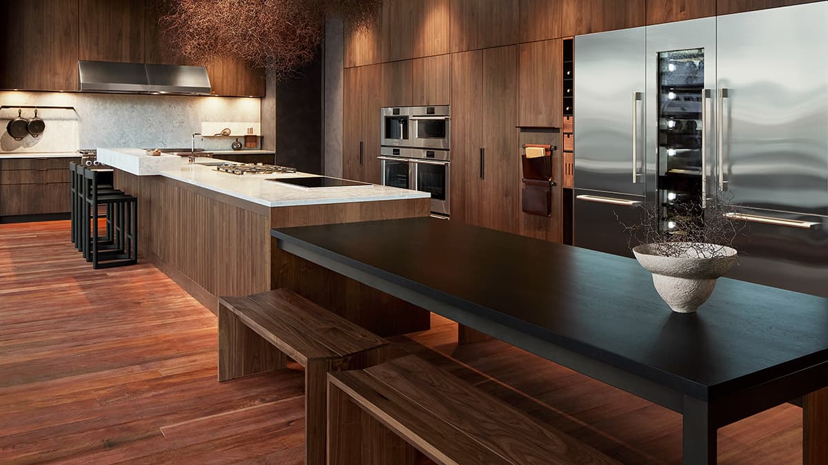 The Arclinea Contemporary Kitchen, showcasing Integrated Appliances
