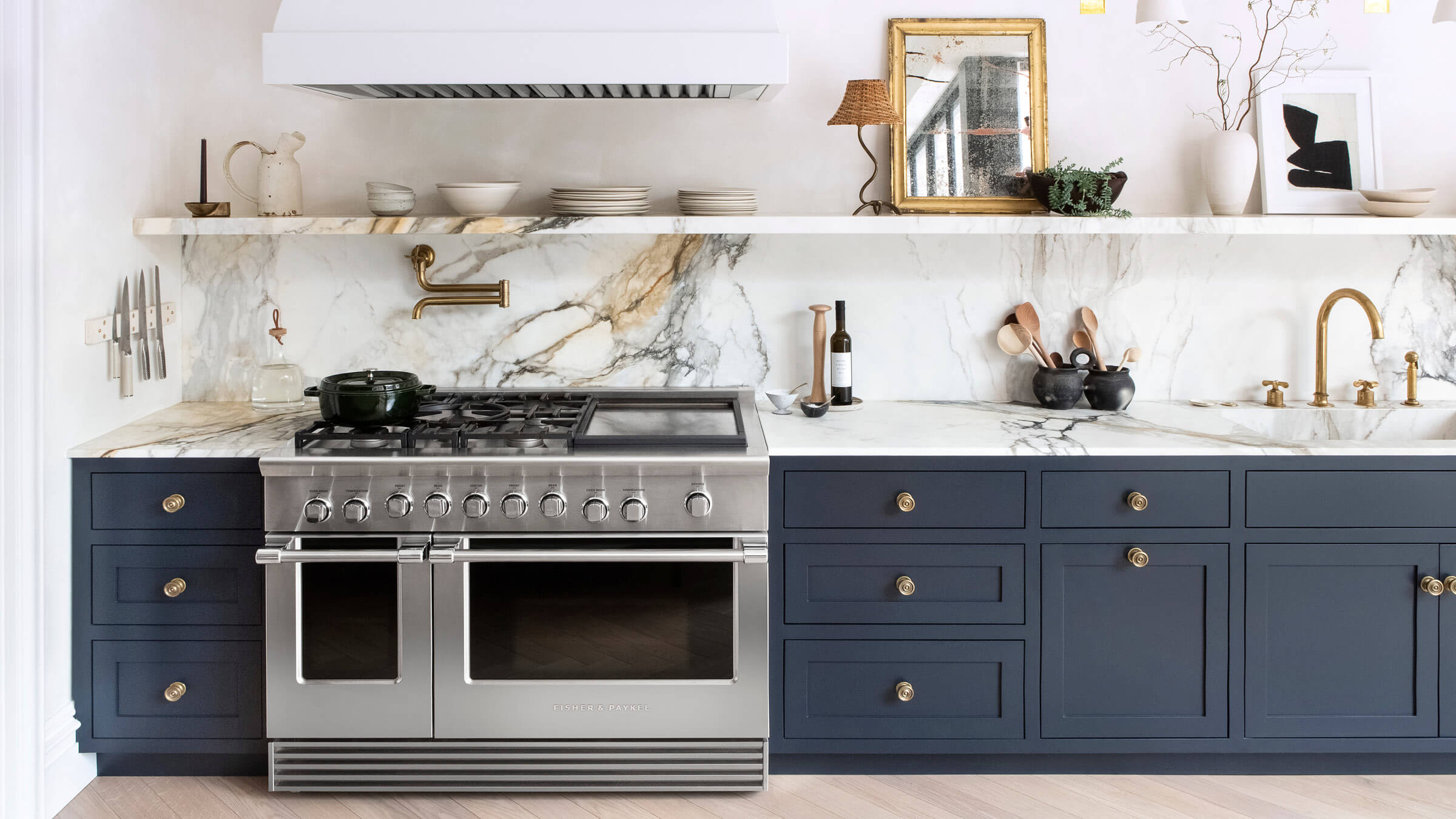 Brooklyn Brownstone's Greek Revival Townhouse Kitchen