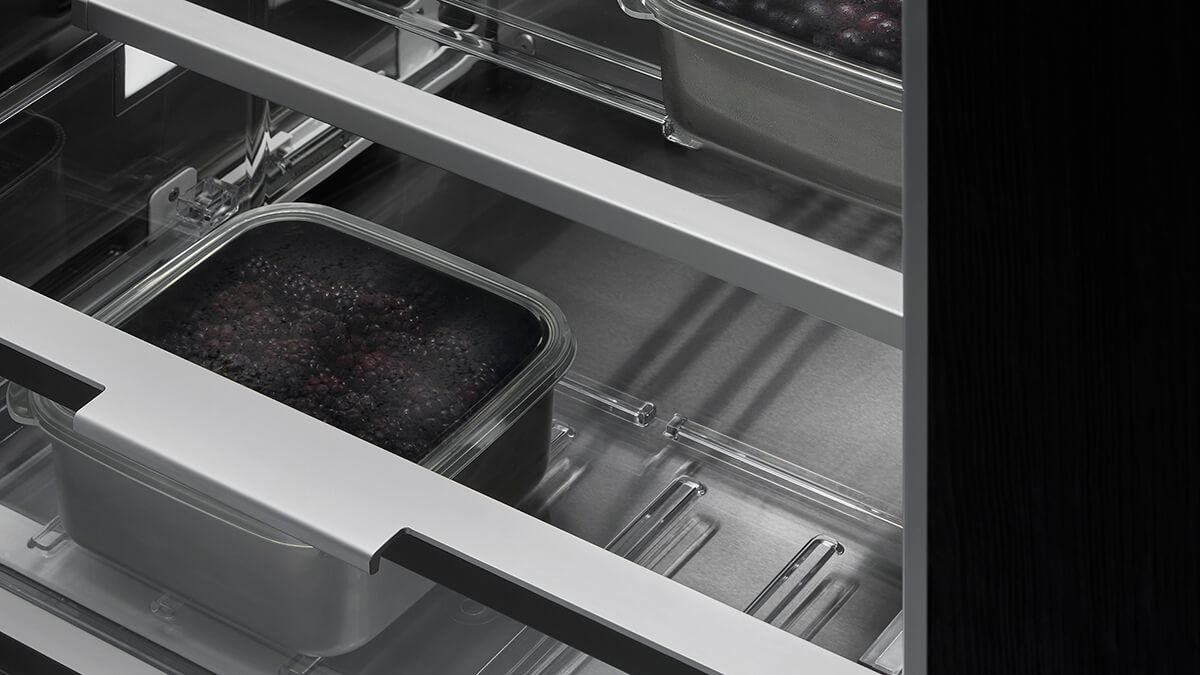 Sourdough bread dough stored in a Soft Freeze zone, ready for baking