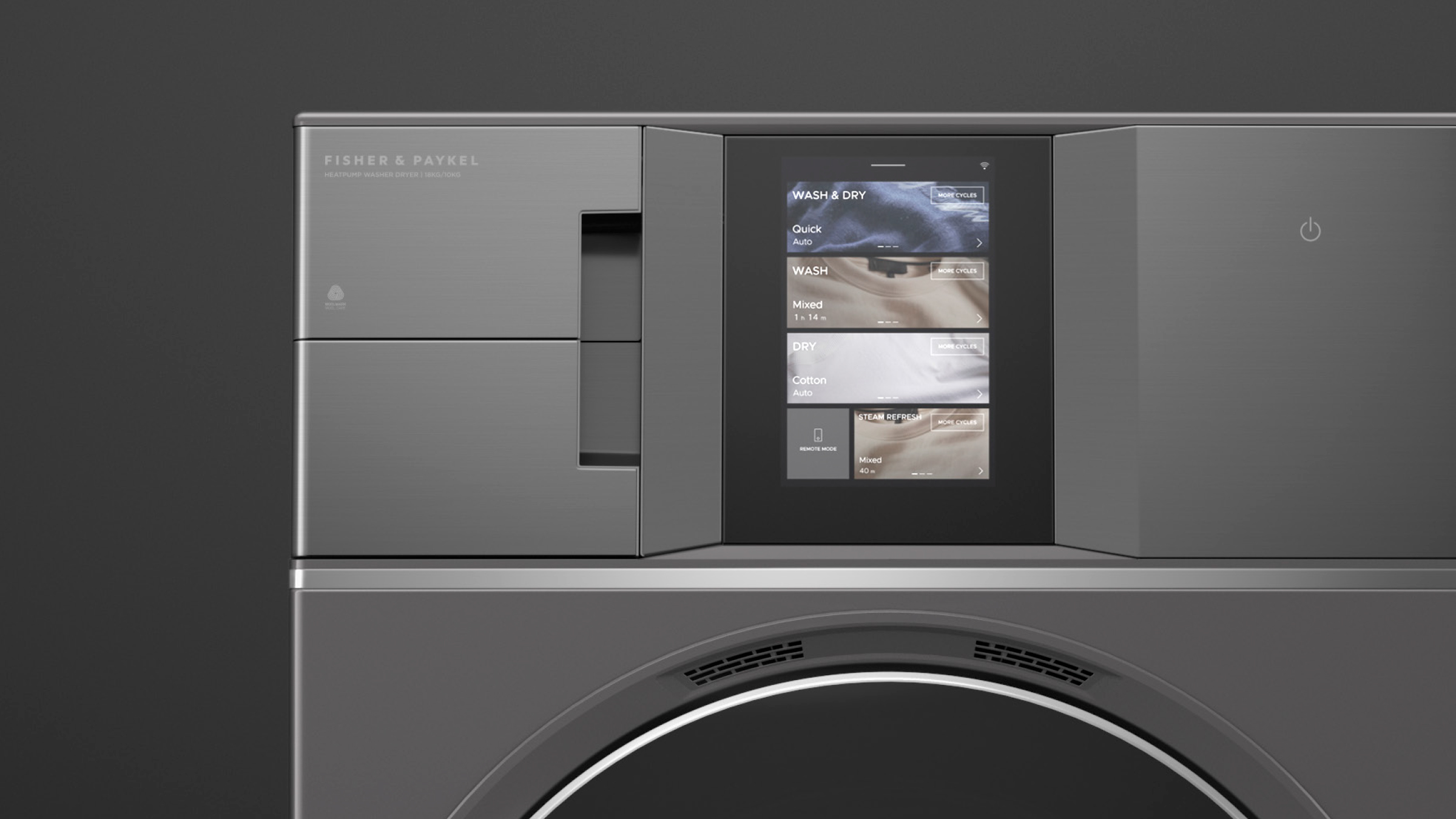 View of Fabric Care Solutions set - Fabric Steam Care Cabinet- Steam Washer and Dryer