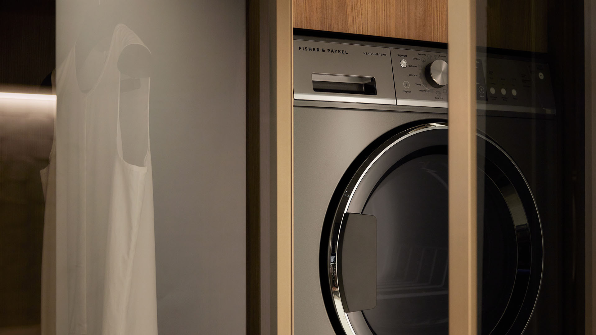 Shot of the Bronze-aluminum door extrusions and heat-pump dryer