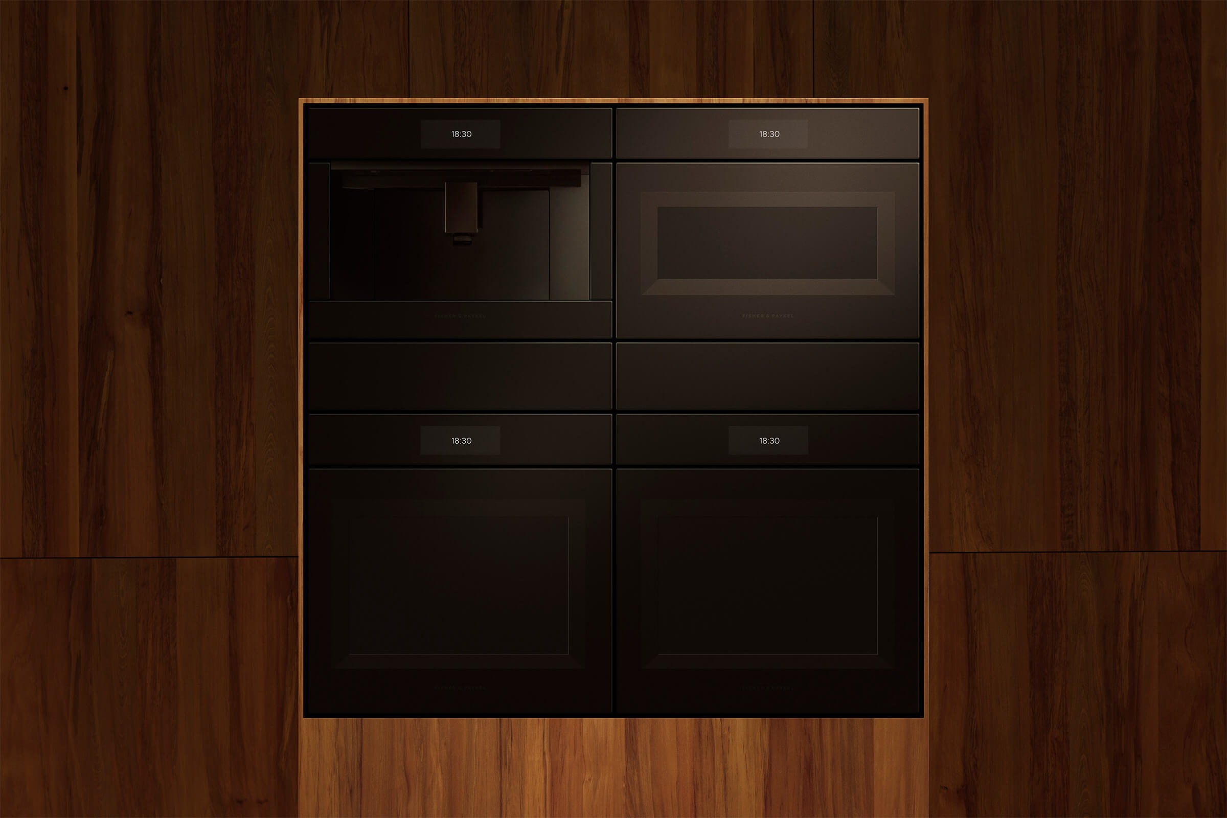 60cm minimal oven insitu in a wall oven set up