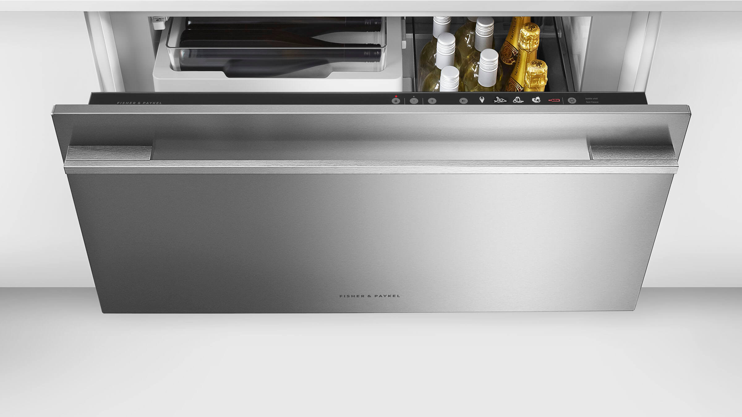 CoolDrawer being used for flexible beverage storage