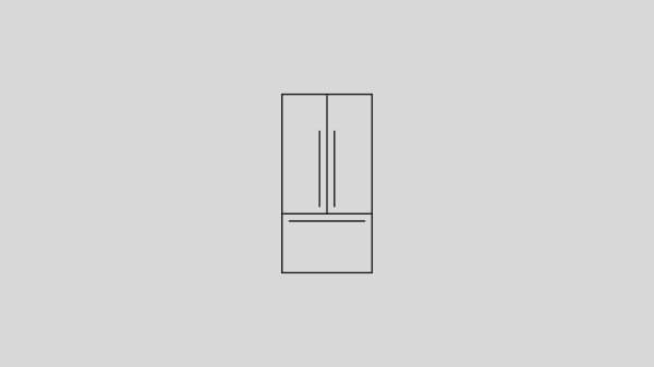 American Style Refrigerator Icon.