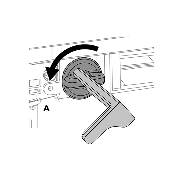 diagram showing a water filter tool in use