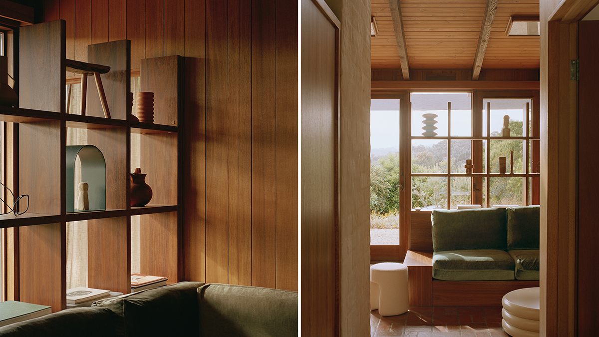 Close up interior shots of Fisher House's living room