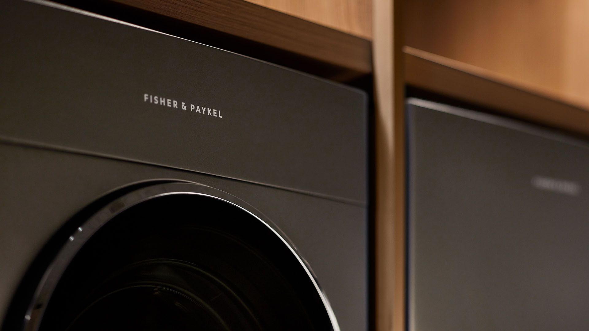 Close up of the Fisher & Paykel Steam Care dryer