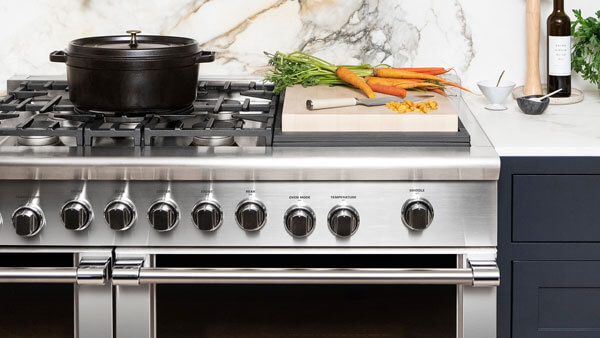 Stainless Steel Dual-Fuel Range