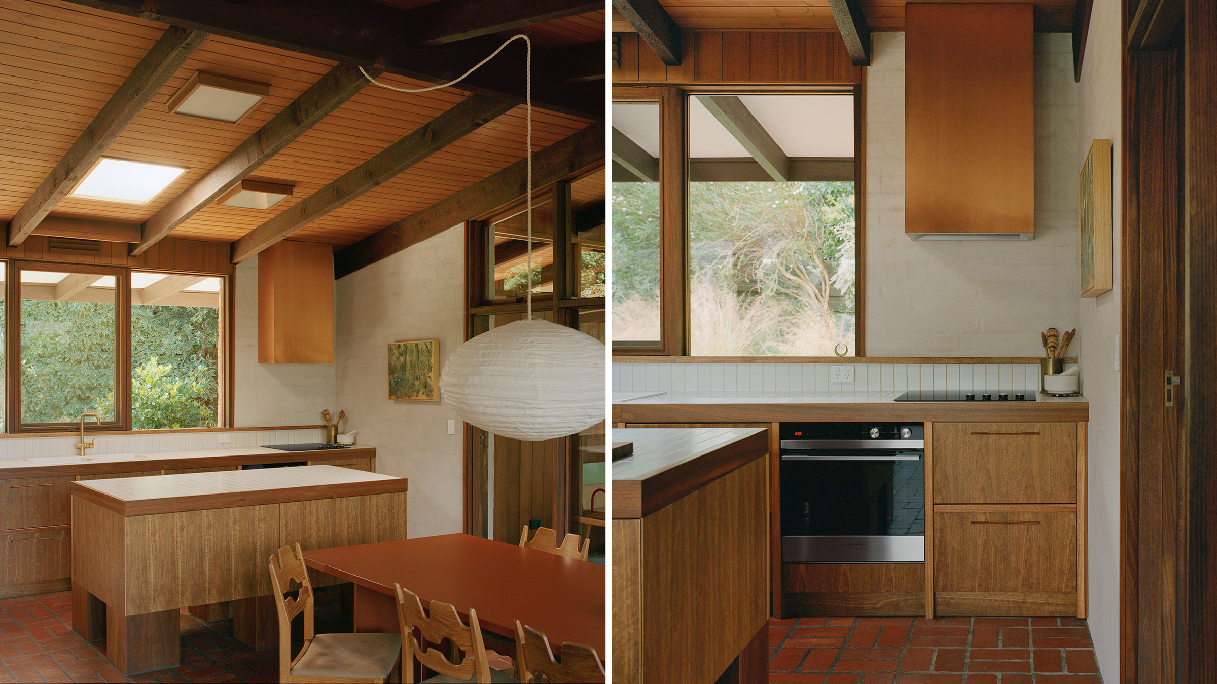 Interior view of the fisher house kitchen appliances