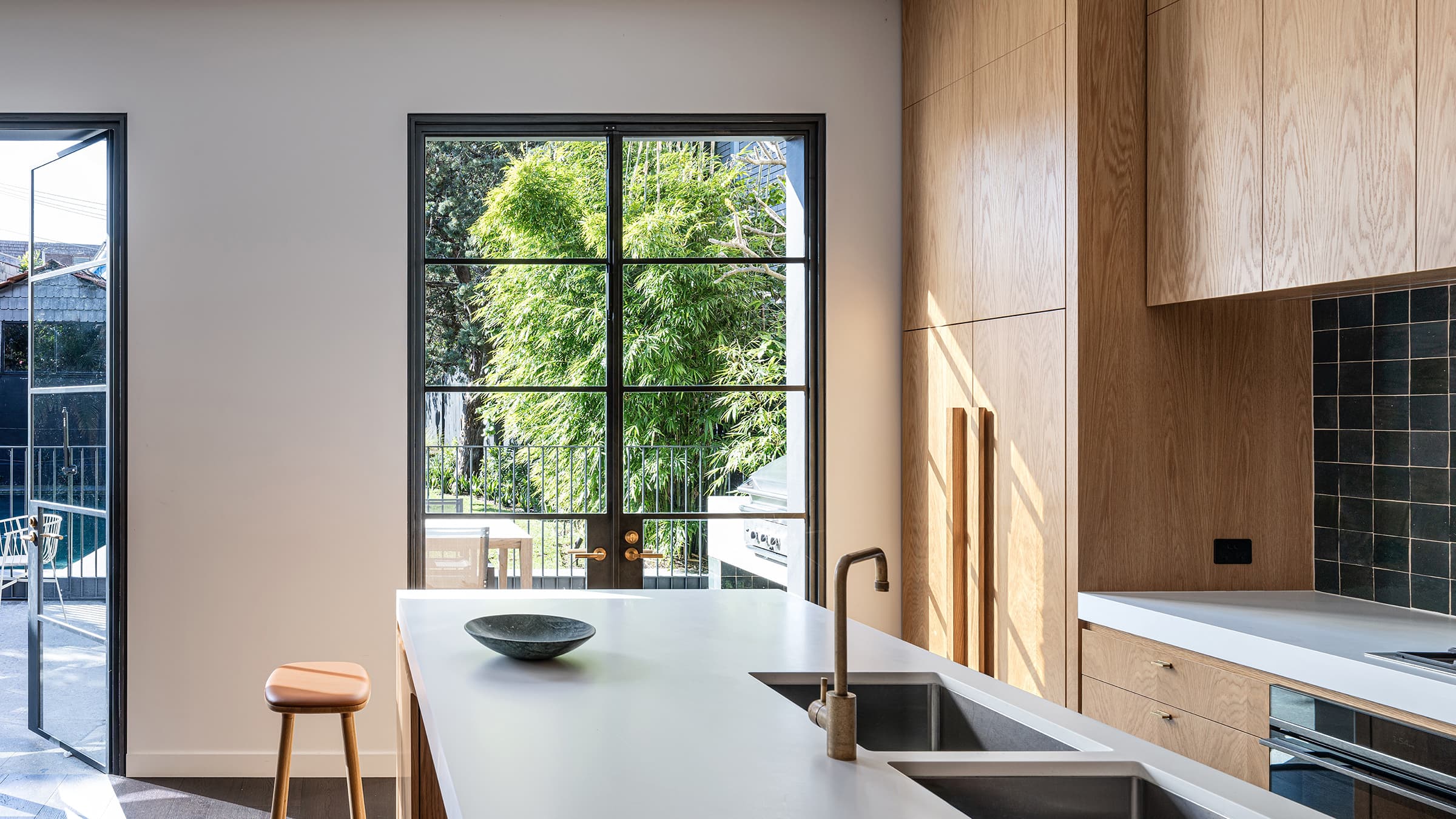 View of the living room showcasing light furniture