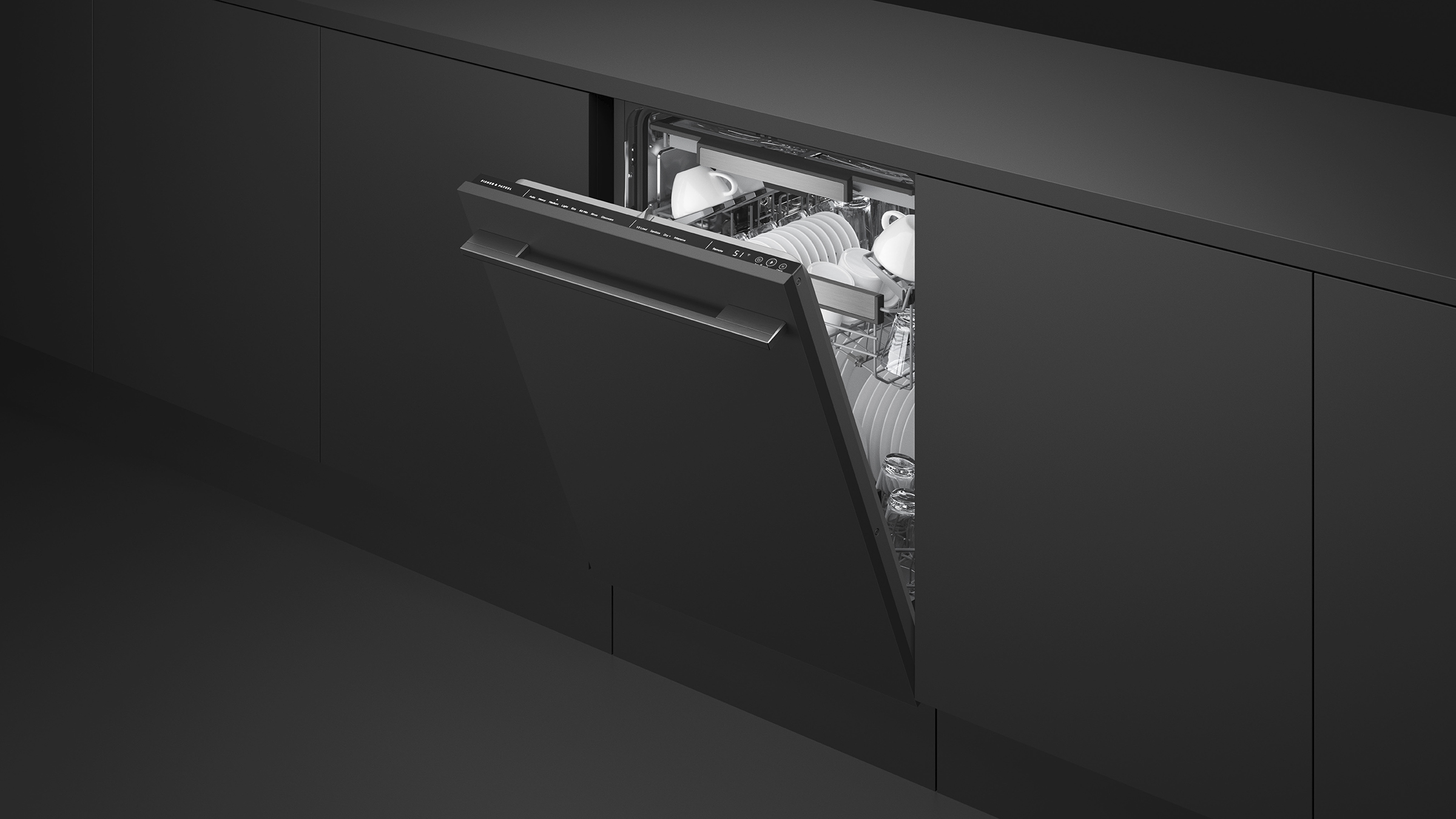 Comparison showing French and Quad Door refrigeration in integrated, built-in, and contemporary expressions