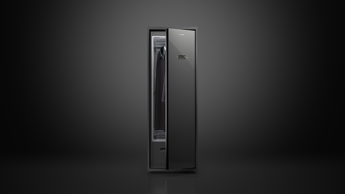 Black Fisher and Paykel Cabinet in studio