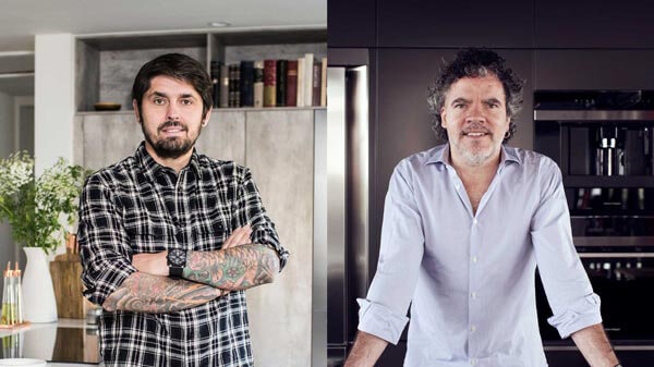 Portraits of Chef Ludo and Peter Gordon. 