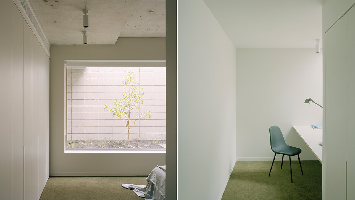 view of the entrance to the master bedroom and office.