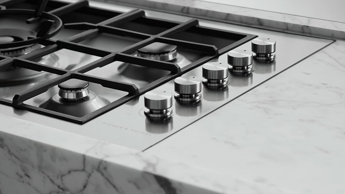 shot of the kitchen's Contemporary Cooktop