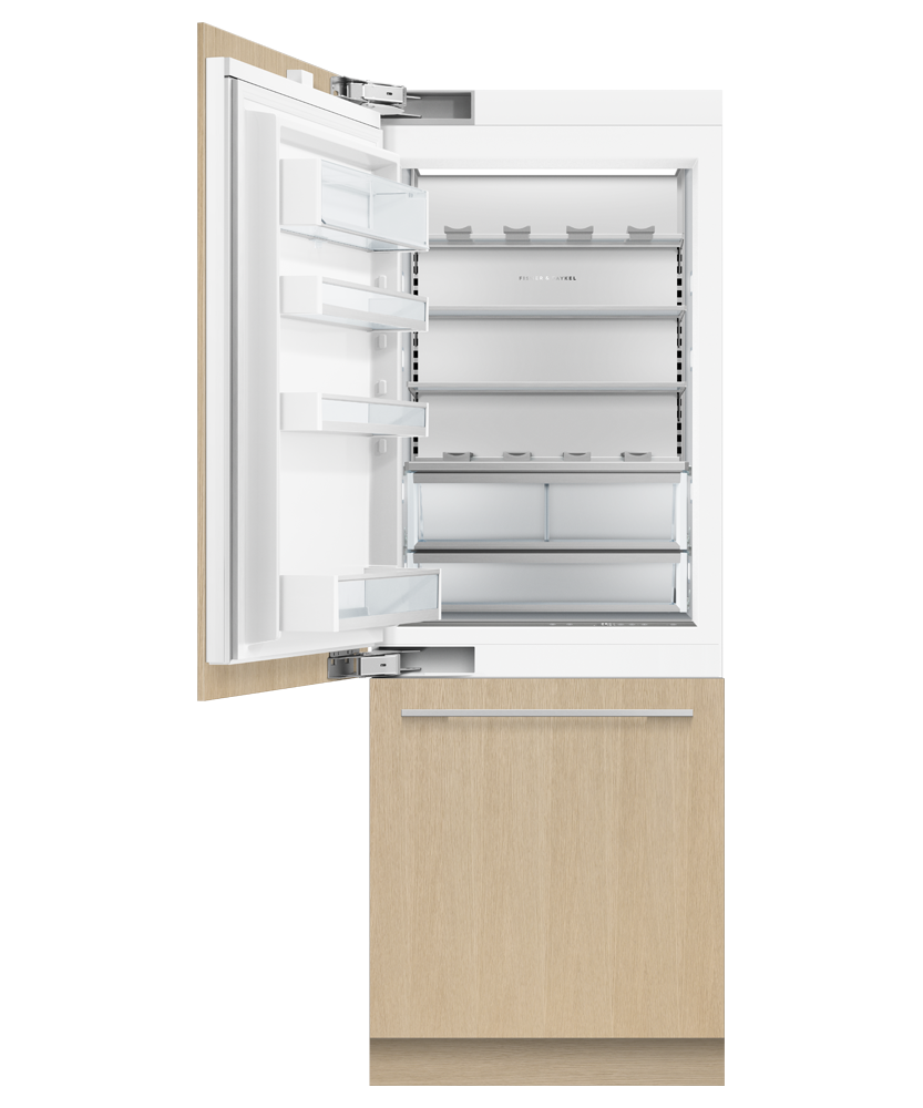 Model: RS3084WLU1 | Fisher and Paykel Integrated Refrigerator Freezer, 30", Ice & Water