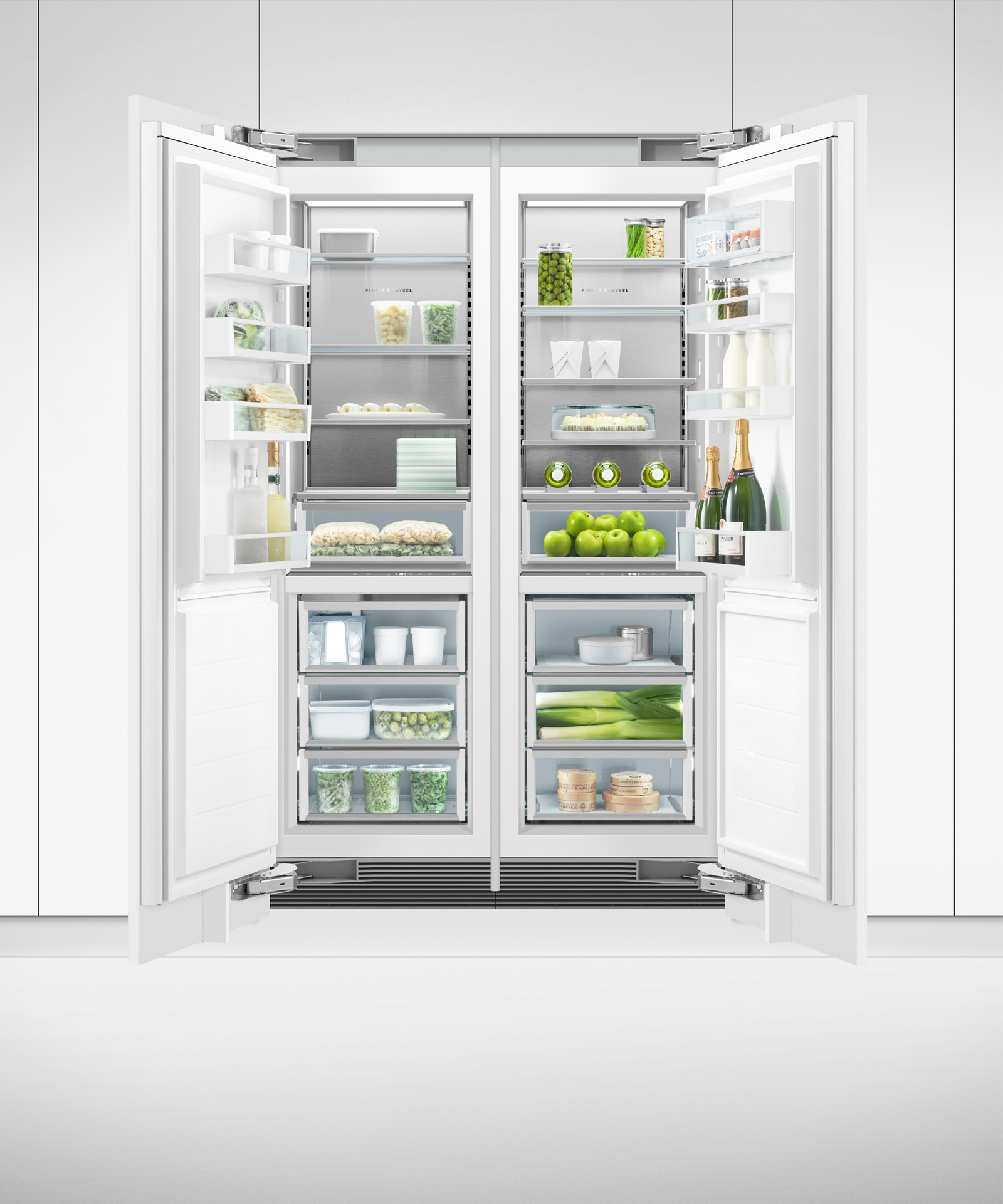 Model: RS2484FLJK1 | Fisher and Paykel Integrated Column Freezer, 24", Ice