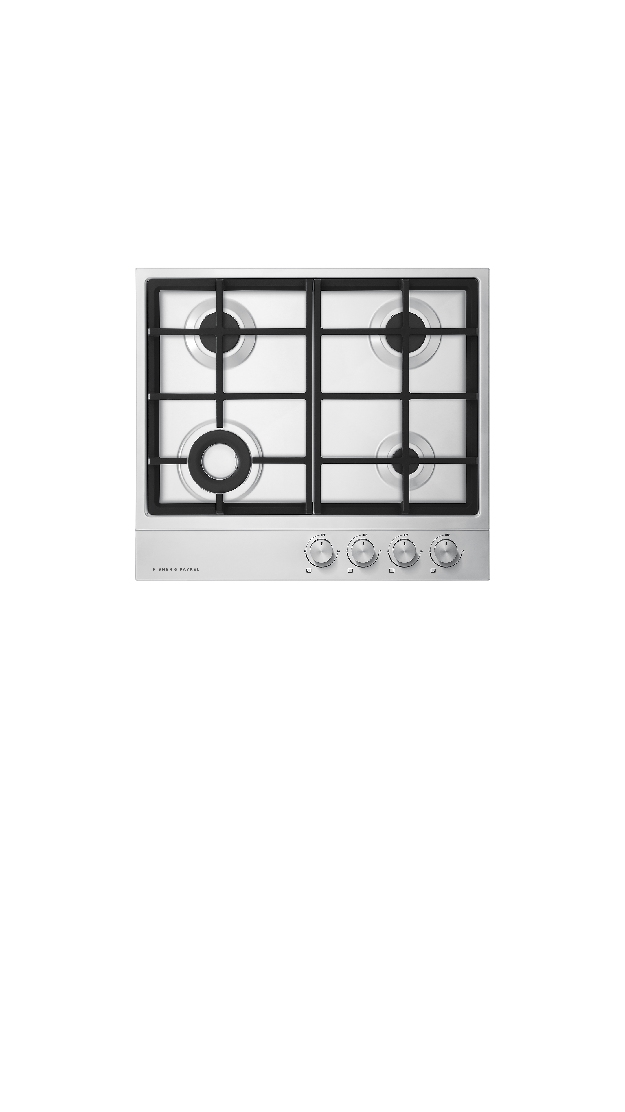Fisher and Paykel Gas on Steel Cooktop, 24"