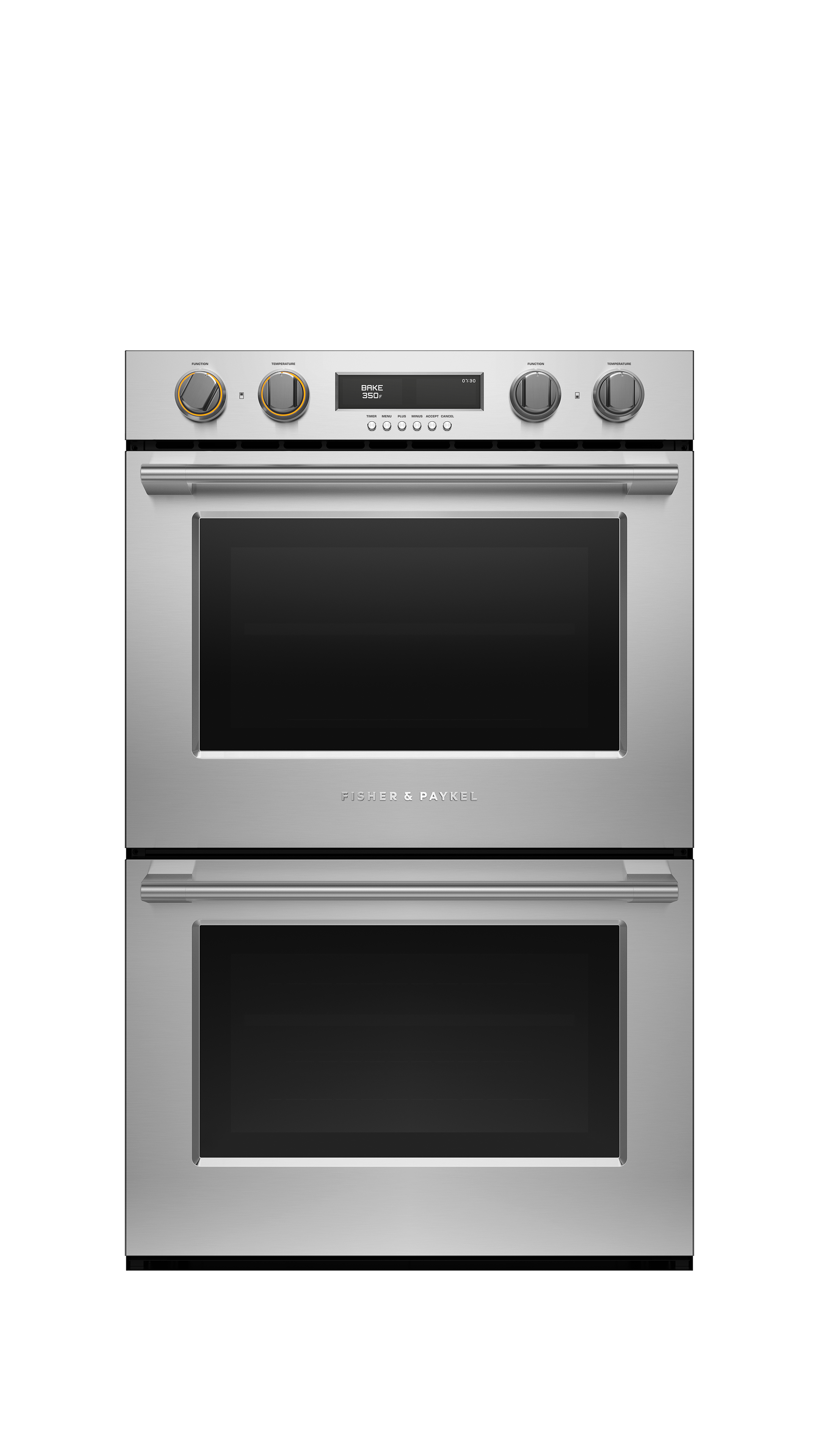 Fisher and Paykel Double Oven, 30", 10 Function, Self-cleaning
