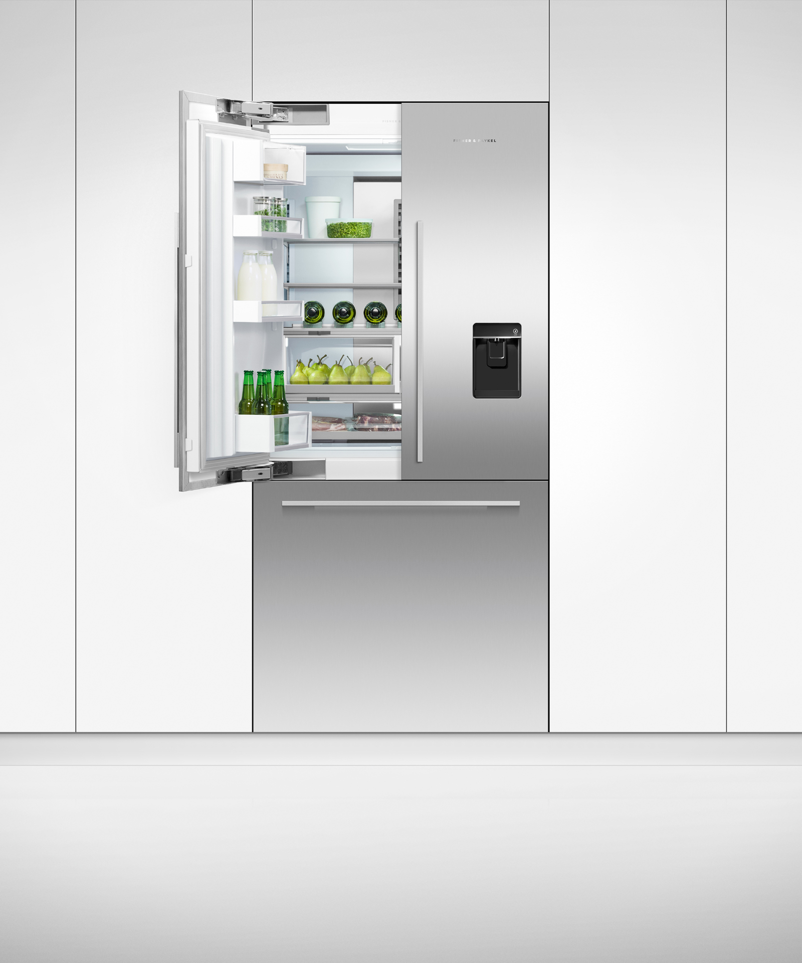 Fisher and Paykel RS36A80U1 N Integrated French Door Refrigerator