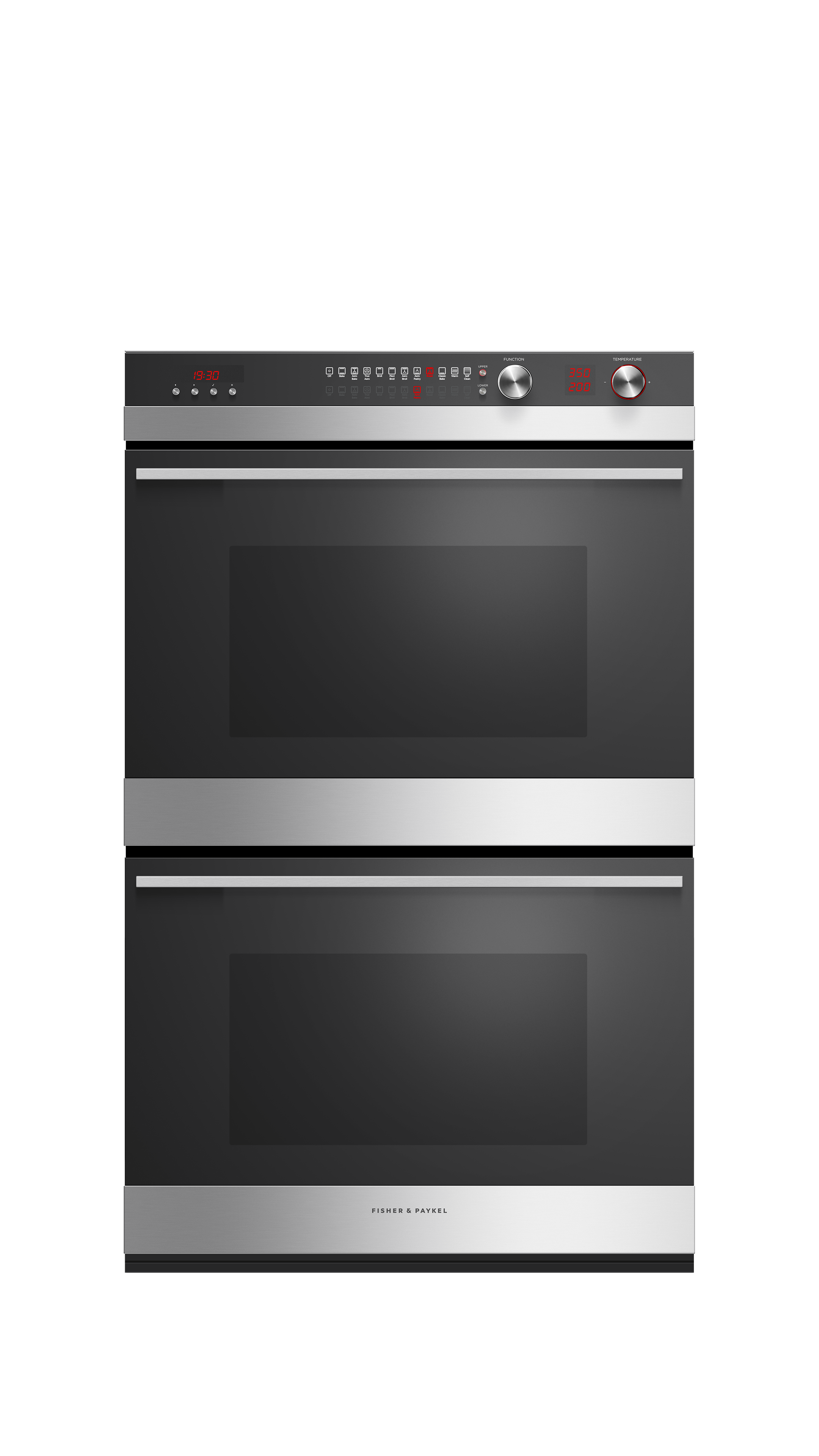 Fisher and Paykel Double Oven, 30", 11 Function, Self-cleaning
